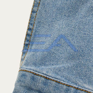 Veste en jean pour homme d'hiver respirante et écologique en coton 100% de qualité supérieure, avec logo sur le devant et doublure en coton, vente chaude - Product Image 5