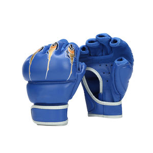 Guantes MMA personalizables de gran venta, ropa de seguridad deportiva de cuero impermeable con diseño de agarre duradero para uso en exteriores - Product Image 1