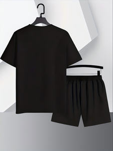 Camiseta atlética de verano para hombre, tela elástica que absorbe la humedad, transpirable, holgada, cuello redondo, ropa informal estampada para deportes - Product Image 2