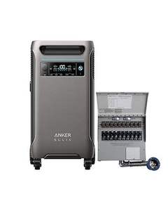 BEST QUALITY SOLIX F3800 120V/240V Home, 3840Wh <b>Portable</b> Power Station with Transfer Switch Kit, 6000W <b>AC</b> Output Solar Generator - Product Image 2
