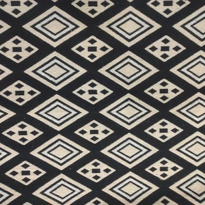 Tissu Jacquard noir beige pour femmes de créateur Tissu teint en fil de coton de qualité pour sacs à main élégants - Product Image 6