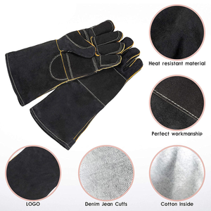 animal handling <b>gloves</b> for veterinary use long arm animal safety <b>gloves</b> for protection professional animal handler - Product Image 3