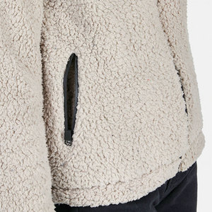 Chaqueta con capucha de gran tamaño Sherpa Fleece para mujer, Jersey de punto de invierno personalizado de alta calidad, transpirable con cuello con capucha - Product Image 3