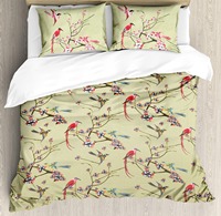 Maison hôtel adulte 100% coton biologique certificat GOTS literie intelligente lit housse de couette Double floraison prix de gros OEM populaire
