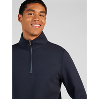 Pull coupe-vent élégant pour homme, design ample, fermeture éclair 1/4, logo personnalisé, nylon, pull à fermeture éclair 1/4