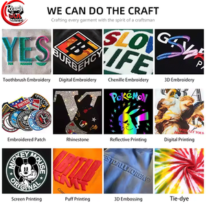 Logo personnalisé brodé hommes gris chiné 100% coton sweat hiver décontracté solide motif découpé conception - Product Image 6