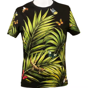 T-shirt de sport pour homme, nouvelle conception, impression numérique, sur mesure, couleur personnalisée, coupe oversize, 100% coton biologique, vente en gros OEM - Product Image 6