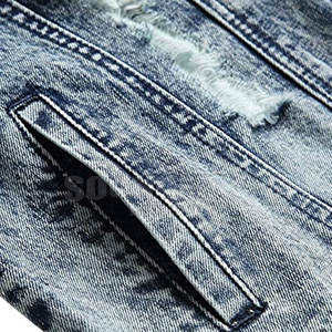 Vente chaude veste en jean coupe-vent pour hommes légers vêtements à la mode veste en jean coupe-vent pour hommes veste en jean pour hommes de haute qualité - Product Image 6