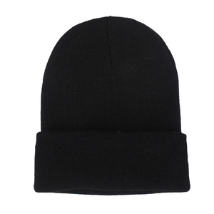 Venta al por mayor Gorros de las mujeres Gorros Productos de color sólido Beanie Warm Casual Winter Wear Blank Knitted Plain Bordado Beanie Caps - Product Image 5