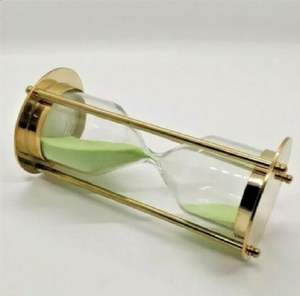 Fournisseur en gros de sablier en laiton de couleur verte du fabricant indien - Product Image 2