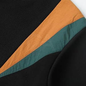 Venta directa de fábrica Hombres Sudadera Diseñe su propia sudadera de bloque de color en blanco liso con manga larga - Product Image 4