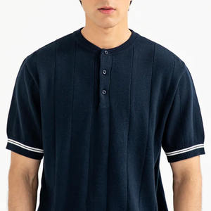 Ropa informal, ropa, polos para hombre, forro en los bordes, algodón de alta calidad, transpirable, Diseño a rayas, camiseta Polo para hombre - Product Image 6