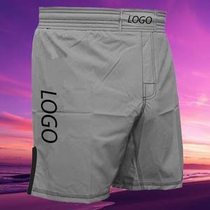 Fournisseur direct d'usine de shorts MMA de qualité supérieure pour la vente en ligne, vêtements d'arts martiaux respirants avec logo frontal pour la lutte - Product Image 3