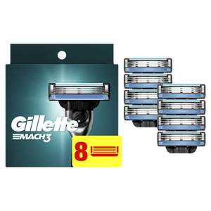 Gillette Mach3 Razor Blade Recambios, 8 Cartuchos - Product Image 1