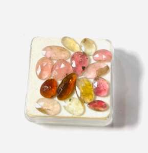 Piedras preciosas sueltas de turmalina múltiple facetadas de corte de Rosa natural Efectos que cambian de color para un estilo único - Product Image 4