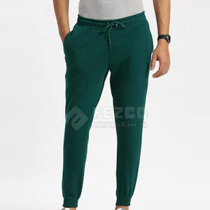 Pantalones de chándal informales de algodón rectos de cintura elástica de cintura alta ligeros para hombres, ropa de calle para correr, transpirable de secado rápido - Product Image 1