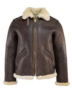 Blouson en cuir marron classique vintage pour homme, style urbain, avec capuche, col montant, respirant, imperméable, personnalisable, idéal comme cadeau - Product Image 1