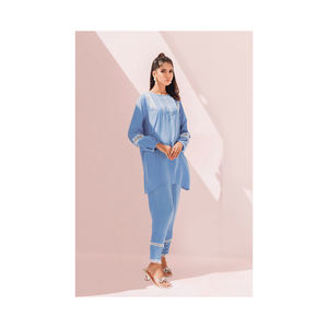 Última colección pakistaní Shalwar Kameez traje mujer Casual pakistaní Shalwar Kameez traje vestido - Product Image 2