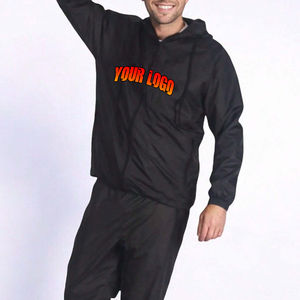 Haute Qualité Noir Coupe-Vent Survêtements Unisexe Jogger Ensembles Léger Imprimé 100% Coton Coupe-Vent Respirant Gym Sweat - Product Image 6