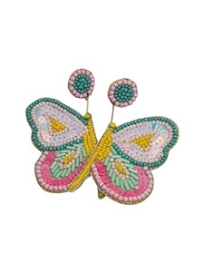 ต่างหูห้อยประดับลูกปัดหลากสีสันงานฝีมือสำหรับงานมาร์ดิกราส์ เครื่องประดับแฟชั่น JAVED HANDICRAFTS รุ่น JH-2083 - Product Image 2