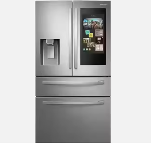Quality Frost-Free Electric 4-<b>Door</b> Morning Blue Glass Top Plastic <b>French</b> <b>Door</b> Refrigerator (29 Cu. Ft ORIGINAL - Product Image 2