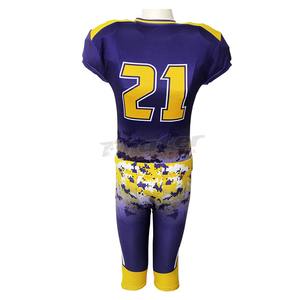 Imprimé personnalisé Football Américain Uniformes Respirant Maillot à Manches Courtes Coussinets Sublimés avec Logo Gratuit Conception Plus Options de Taille - Product Image 6