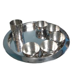 ชุดอาหารสแตนเลสทาลีแบบรักษาง่ายสำหรับใช้ในโรงแรมและร้านอาหารชุดทาลีทรงกลมสำหรับเป็นของขวัญแต่งงาน - Product Image 5