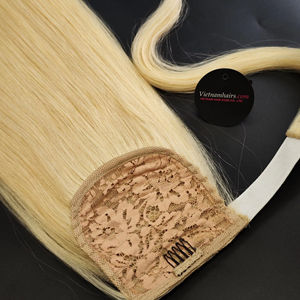 2025 Hot Selling 100% Vietnamese Virgin <b>Human</b> <b>Hair</b> <b>Extensions</b> Super Double Drawn Full Cuticle High Quality Ponytails - Product Image 1