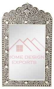 <b>Wall</b> Mount Wood And Bone-inlay <b>Mirror</b> Hand Carved Bone Inlay hand <b>Art</b> Home <b>Wall</b> Decor <b>Mirrors</b> - Product Image 3