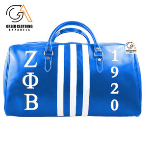กระเป๋าเดินทางแบบกันน้ำสั่งทำพิเศษสำหรับผู้หญิง ยี่ห้อ Zeta Phi Beta ของกรีซ  กระเป๋าออกกำลังกายสำหรับผู้หญิงสั่งทำพิเศษ - Product Image 4