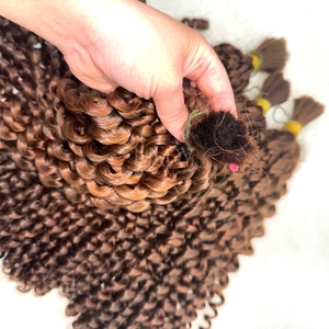 Cheveux en vrac de haute qualité vente chaude 2025 BRUN BUMERSE CHEVEUX BOUCLÉS 2025 - Product Image 5