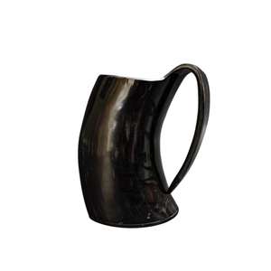 Taza de cuerno para beber Natural hecha a mano clásica personalizada, diseño tallado Vikingo, jarra de percolador altamente acabada, sublimación DIY - Product Image 5