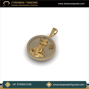 Collar y Dijes de Plata 925 con Baño de Rodio y Moissanita, Diseño de Moneda Americana de la Libertad, con Colgante de la Paz, Regalo de Moda Personalizado - Product Image 4