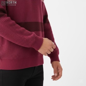 Sweat-shirt à col rond à manches longues en polaire uni pour homme, anti-froissement, respirant, service OEM, design décontracté - Product Image 3