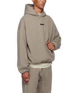 Sweat-shirt à capuche unisexe en molleton épais 100% coton, logo personnalisé brodé, molleton français de haute qualité pour hommes et femmes - Product Image 2