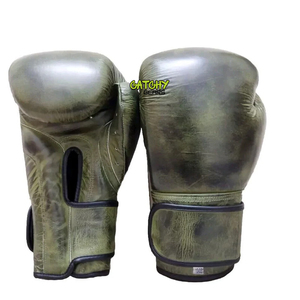 Gants de boxe en cuir PU pour hommes et femmes, vente en gros OEM, pour entraînement, sparring, kickboxing, équipement de gym - Product Image 1