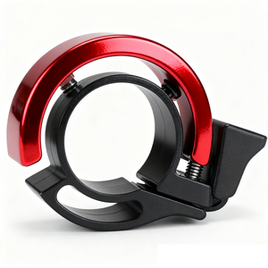 กระดิ่งจักรยานเหล็กที่มองไม่เห็นน้ำหนักเบาวงแหวนกลมเรียบง่ายขนาดกะทัดรัดสำหรับมือจับจักรยานในเมือง - Product Image 3