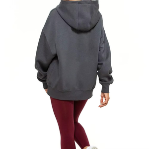 Sudaderas con Capucha Extra Grandes de Invierno para Mujer, de Alta Calidad, con Logotipo Personalizado, Ropa Casual de Calle, Sudadera de Forro Polar 100% Algodón - Product Image 2