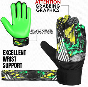 Gants de gardien de but en cuir respirant professionnels pour l'entraînement sportif en plein air - Unisexe - Product Image 2