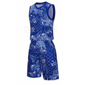 เครื่องแบบบาสเก็ตบอลโลโก้เต็มรูปแบบใส่กลับด้านได้ - Product Image 1