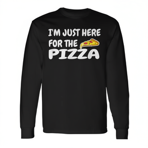 T-shirt à manches longues pour les amateurs de cuisine, avec un motif de pizza mignon pour les gourmets et les amateurs de cuisine italienne - Product Image 2