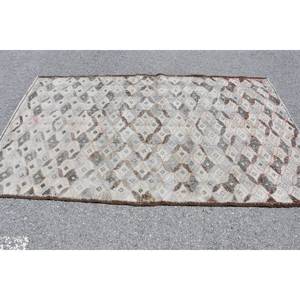 Vintage Beige Brown 4x7.8ft Handmade Turkish <b>Rug</b> Classic Style Rectangle Hallway for Living Bedroom <b>Bedside</b>-Classic Vintage - Product Image 4