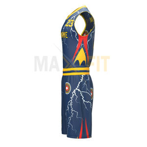 Vêtements d'extérieur, uniforme de basket-ball de qualité supérieure, à vendre, uniforme de basket-ball pour hommes, bonne vente, par les entreprises MAXFIT - Product Image 2