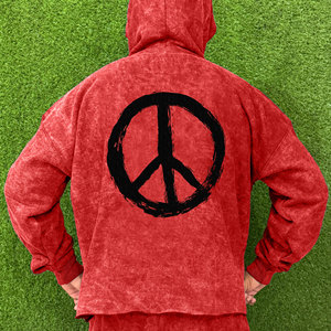 Casual Wear Men Washed Solid 2 1 Tracksuit Printed 100% Cotton Windproof Breathable Eco-Friendly Autumn Use Your Own Logo Cheap - Product Image 6