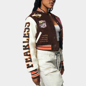 Durable Women Varsity <b>Jacket</b> - Custom Team Logo, Comfortable Fit, and Stylish Design - Product Image 6