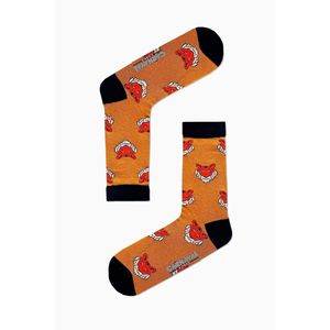 Breathable Tiger Pattern Embroidery Print Silk <b>Socks</b> Customizable Logo Lightweight One Size Fits All for Spring Season Daily Use - Product Image 1
