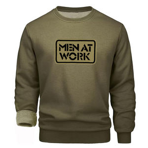 Vêtements décontractés pour hommes, sweats couleur bleu marine, pullover à manches longues, sweat-shirt taille adulte avec logo personnalisé, meilleures ventes - Product Image 2