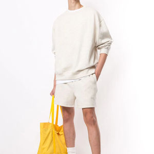 Vente en gros de sweatshirt décontracté pour hommes qualité OEM sweat lourd polyester coton pull simple décontracté sweatshirt - Product Image 1