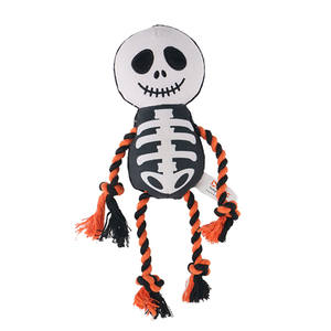 D KING mainan tali anjing tengkorak kustom interaktif Set mainan anjing tarik Halloween mainan anjing - Product Image 1