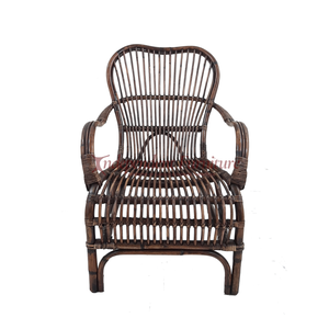Wholesale Antique Brown Rattan Chair <b>Stool</b> Set <b>Garden</b> Wicker Furniture Outdoor Seating Home Patio Resort Balcony Hotel Villa - Product Image 4